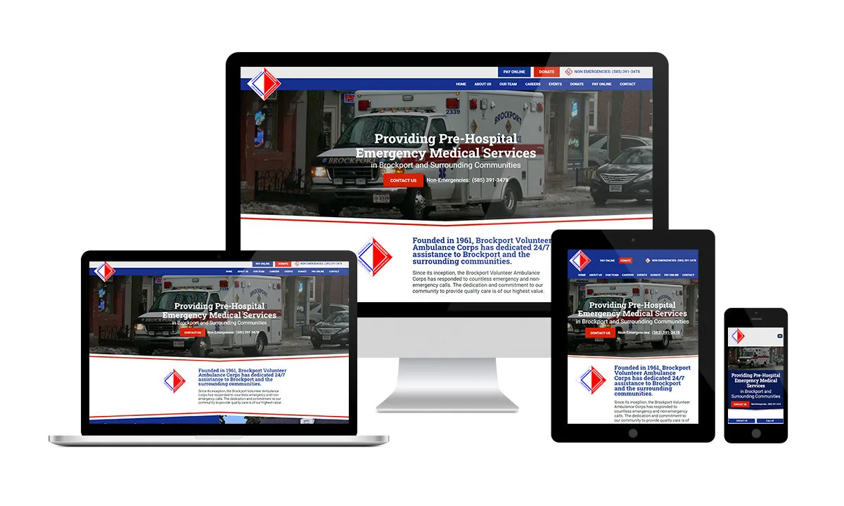 Website created for Brockport Ambulance