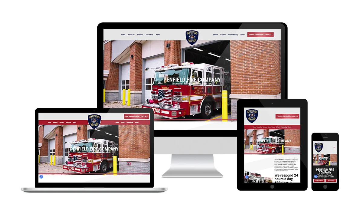 Website created for Penfield Fire Company